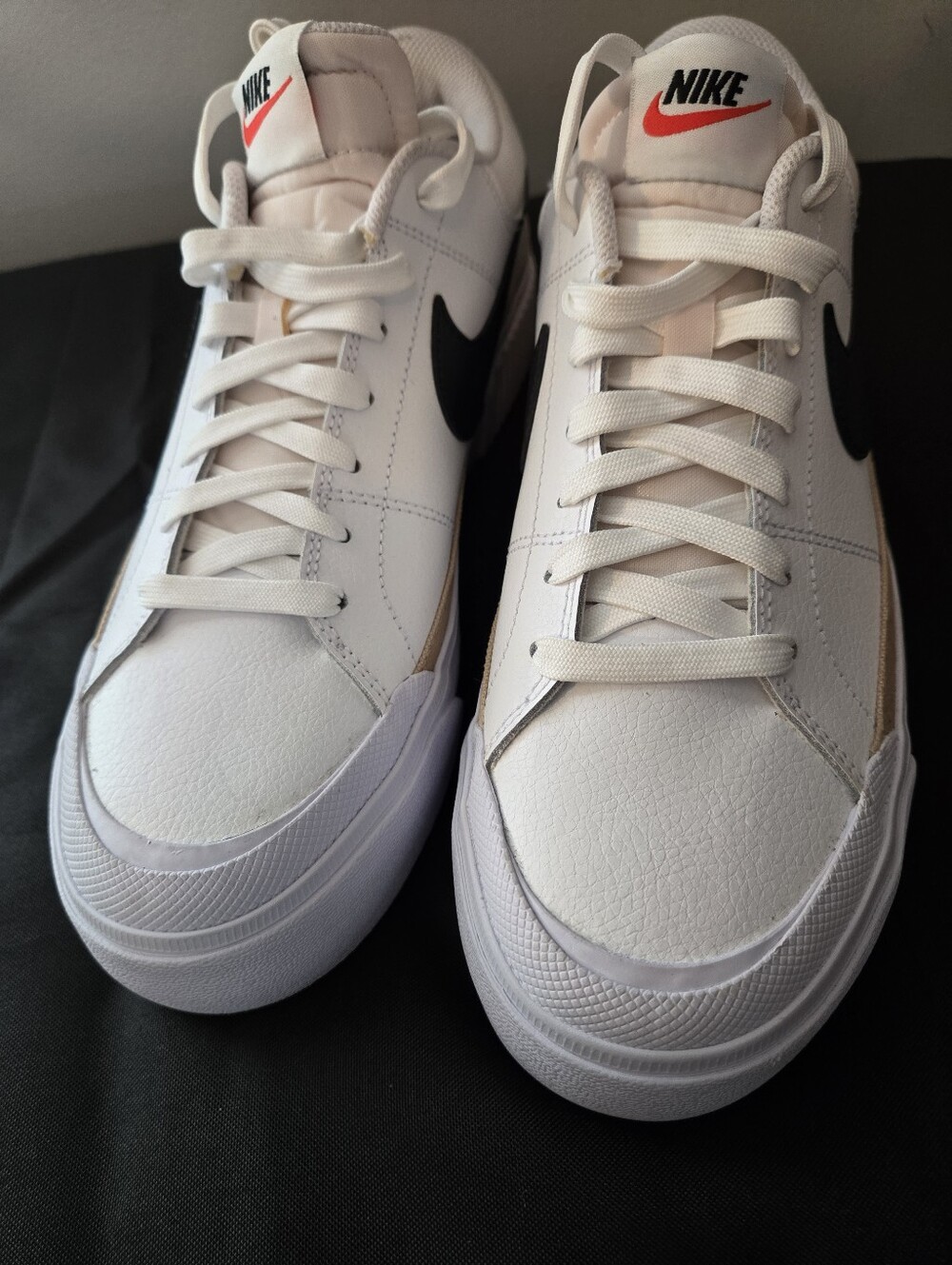 Nike Court Legacy Lift Women’s Size 9.5 White Black DM7590-100 - Picture 9 of 10